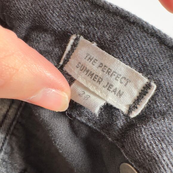 Madewell Black High Rise 'The Perfect Summer Jean' Straight Leg Jeans Size 28 - Picture 6 of 7